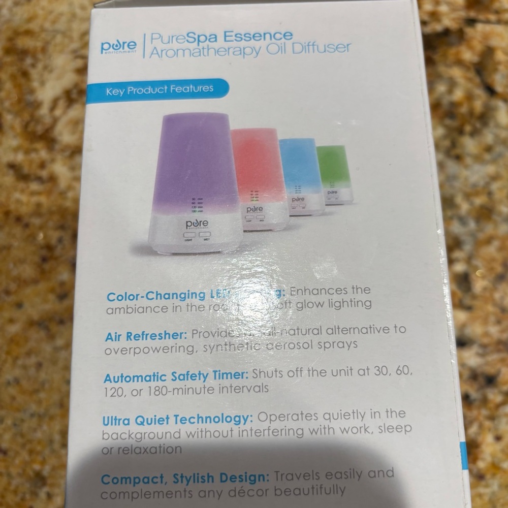 PureSpa Essence Aromatherapy Oil Diffuser - Pink - Picture 4 of 4